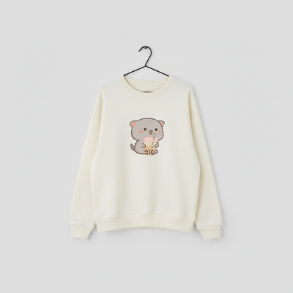 Bubble Tea Kitty Sweatshirt