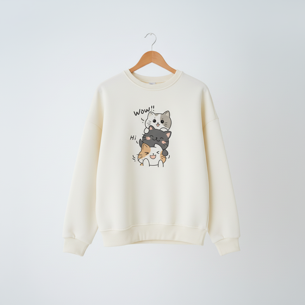 Happy Cats Oversize Sweatshirt
