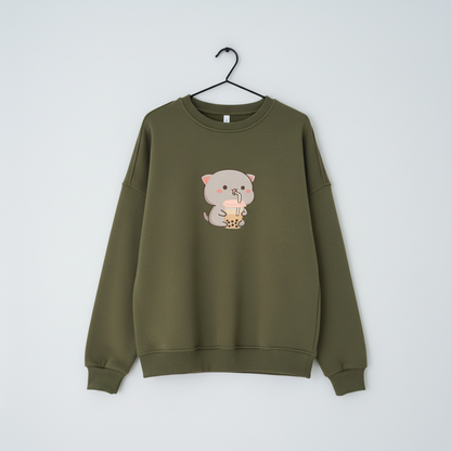 Bubble Tea Kitty Sweatshirt