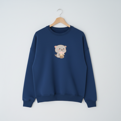 Bubble Tea Kitty Sweatshirt