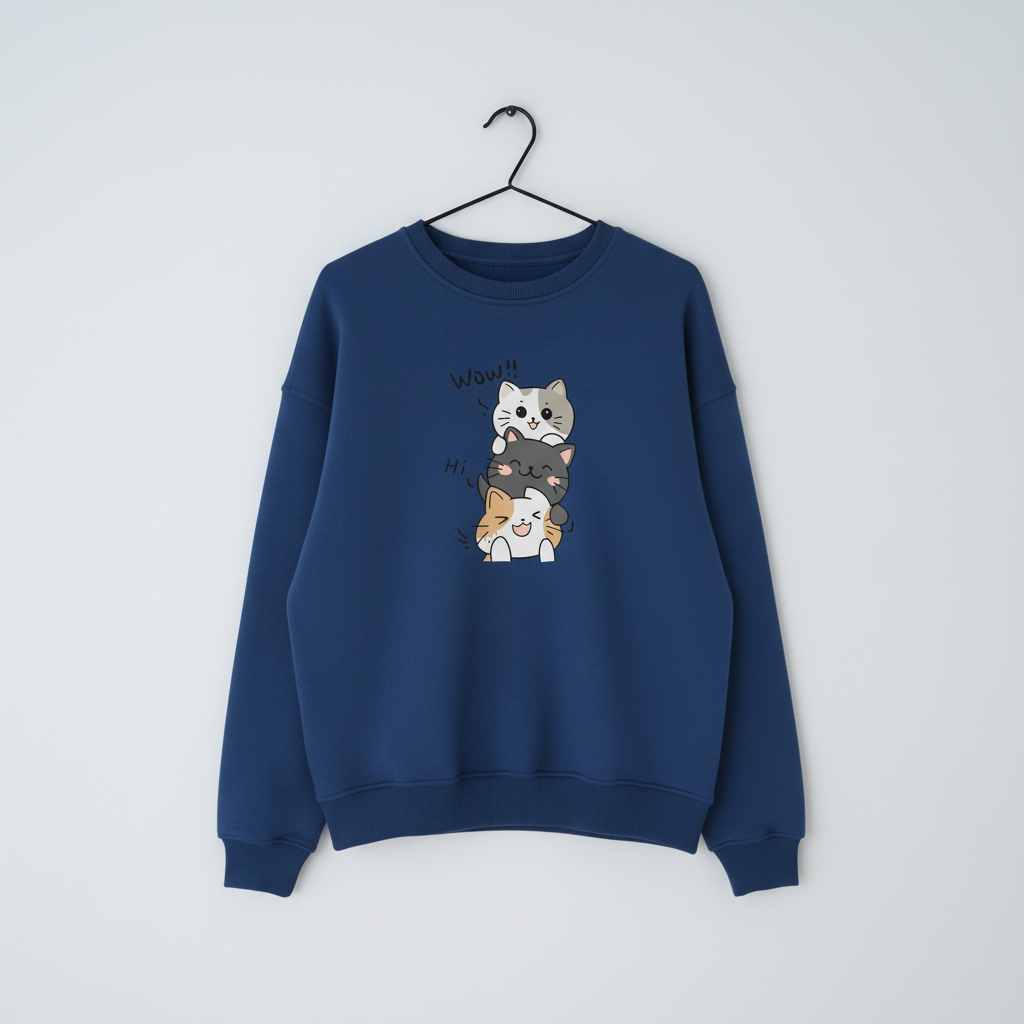 Happy Cats Oversize Sweatshirt