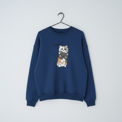 Happy Cats Oversize Sweatshirt