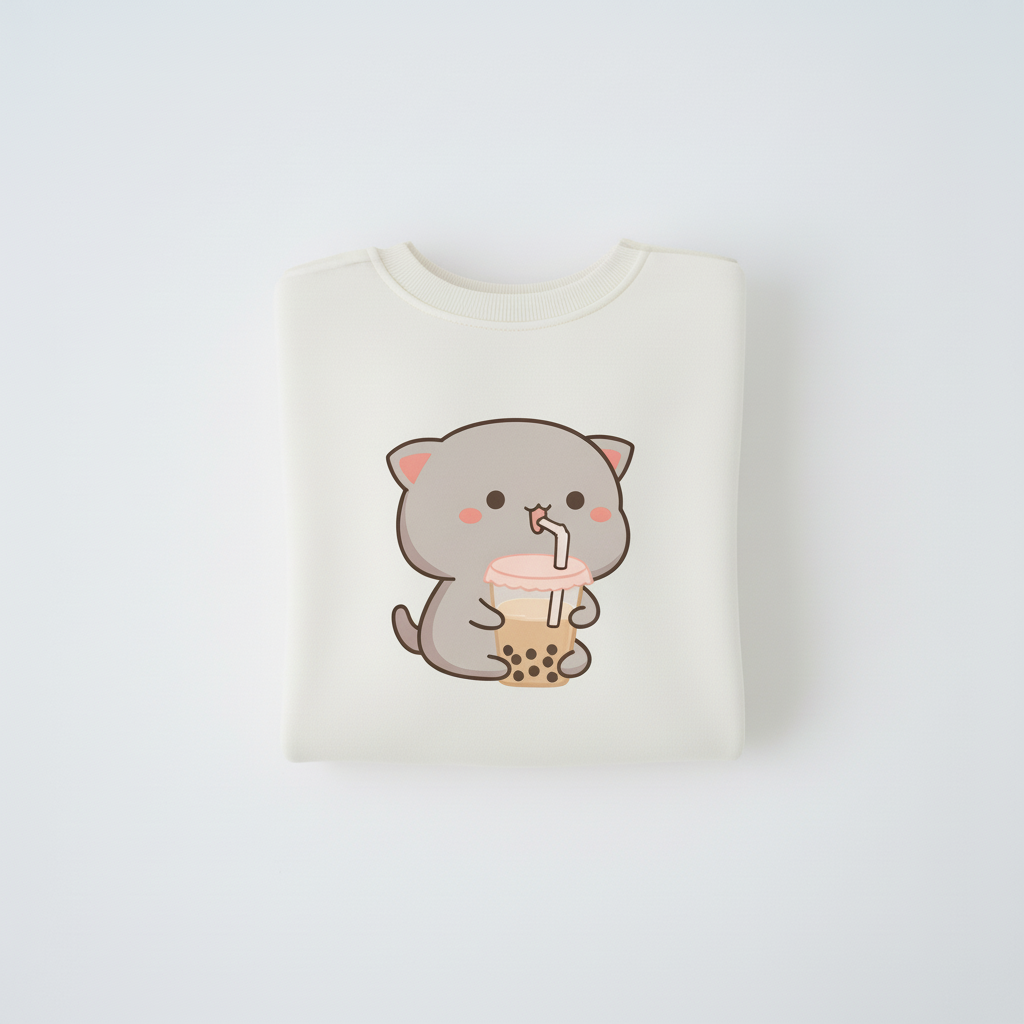 Bubble Tea Kitty Sweatshirt