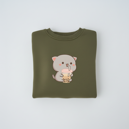 Bubble Tea Kitty Sweatshirt