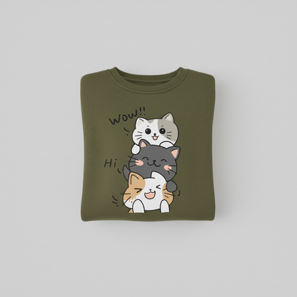 Happy Cats Oversize Sweatshirt