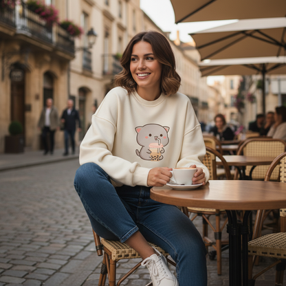 Bubble Tea Kitty Sweatshirt