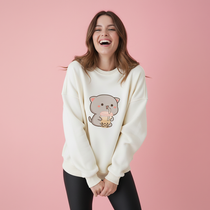 Bubble Tea Kitty Sweatshirt