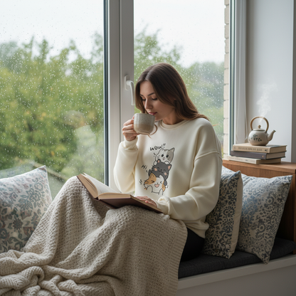 Happy Cats Oversize Sweatshirt